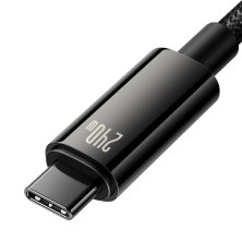 Кабель Baseus Tungsten Gold Fast Charging Data Cable Type-C to Type-C 240W 2m Черный