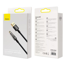 Кабель Baseus Explorer Series Auto Power-Off Fast Charging Data Cable USB to Lightning 2.4A 1m Черный