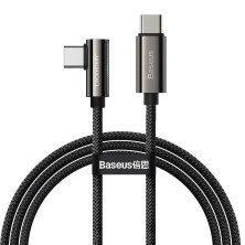 Кабель Baseus Legend Series Elbow Fast Charging Data Cable Type-C to Type-C 100W 20V 5A 1m Черный
