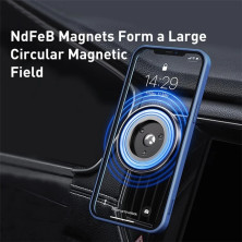 Автотримач для телефона Baseus NeoGravity Magnetic Car Mount на торпедо і в повітропровід Чорний