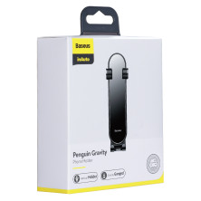 Автодержатель для телефона Baseus Penguin Gravity в воздуховод Черный