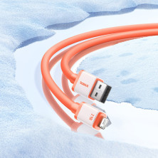 Кабель Baseus 0℃ Series Fast Charging Data Cable USB to Lightning 2.4A 1m Помаранчевий