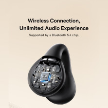 Беспроводные наушники открытого типа Baseus Bass 15 Clip Open-Ear Wireless TWS Earbuds Черный