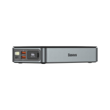Пускозарядний пристрій Бустер Baseus Super Energy Pro+ Car Jamp Starter 3in1 12V 16000mAh 1600A з функцією Павербанка 65W 5V/3A та LED ліхтарика Чорний