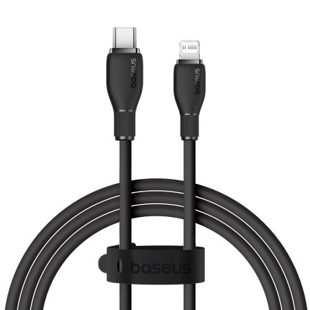 Кабель Baseus Pudding Series Fast Charging Data Cable Type-C to Lightning PD 20W 1m Черный