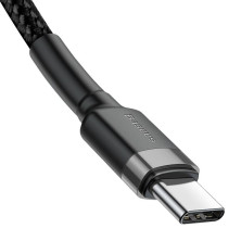 Кабель Baseus Cafule Flash Charging Data Line Cable Type-C to Type-C PD 2.0 QC 3.0 60W 20V 3A 2m Черный