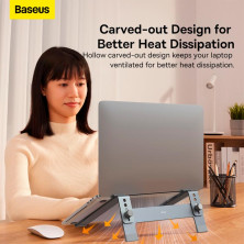 Підставка для ноутбука Baseus UltraStable Series Desktop Laptop Stand Сірий