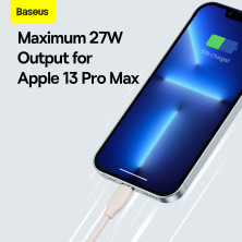 Кабель Baseus Jelly Liquid Silica Gel Fast Charging Data Cable Type-C to Lightning PD 20W 1.2m Рожевий