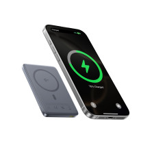 УМБ Baseus PicoGo AM41 Ultra-Slim Qi2 Magnetic 10000mAh 27W QC3.0+PD3.0 с функцией MagSafe и Qi2 15W Серый