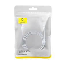 Кабель Baseus Pudding Series Fast Charging Data Cable Type-C to Lightning PD 20W 1m Белый