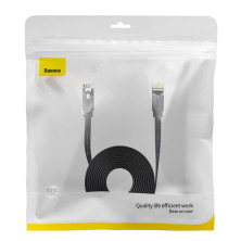 Кабель Baseus High Speed RJ45 Gigabit Network Cable Ethernet Плоский 10m Черный