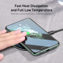 Беспроводное зарядное устройство Baseus Simple NEW Wireless Charger с технологией Qi 15W Черный