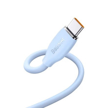 Кабель Baseus Jelly Liquid Silica Gel Series Fast Charging Data Cable USB to Type-C 100W 20V 5A 2m Синій