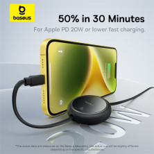 Кабель Baseus Free2Pull Retractable Fast Charging Data Cable Type-C to Lightning PD 20W 1m Черный