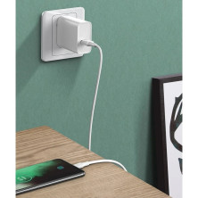 Кабель Baseus White Series Support VOOC Quick Charging Cable USB to Type-C 100W 20V 5A 1m Белый