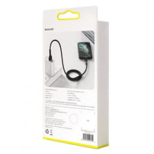 Кабель Baseus Silica Gel Series Fast Charging Data Cable USB to Lightning 2.4A 1m Чорний