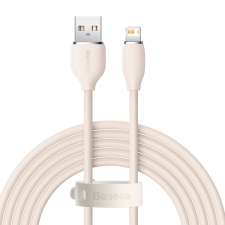 Кабель Baseus Jelly Liquid Silica Gel USB to Lightning 2.4A 2m Рожевий