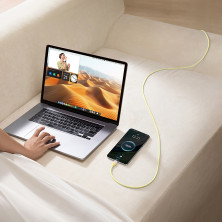 Кабель Baseus Discolor Series Fast Charging Data Cable USB to Type-C 100W 20V 5A 1m Жовтий