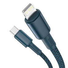 Кабель Baseus High Density Braided Fast Charging Data Cable Type-C to Lightning PD 20W 2m Синій