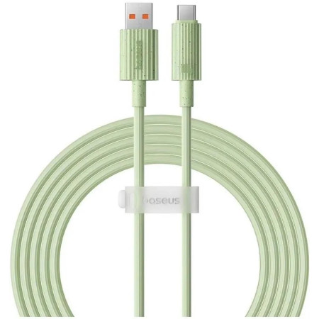 Кабель Baseus Habitat Series Fast Charging Data Cable USB to Type-C 100W 20V 5A 2m Салатовий