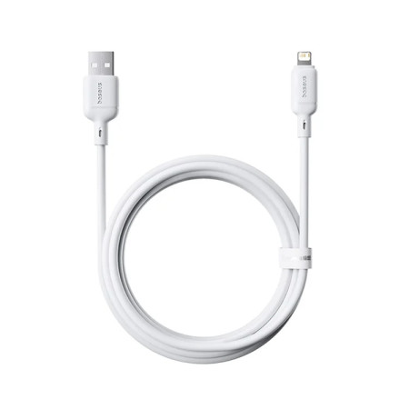 Кабель Baseus Silky Series Fast Charging Data Cable USB to Lightning 2.4A 2m Білий
