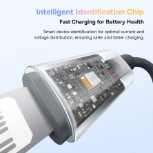 Кабель Baseus Discolor Series Fast Charging Data Cable Type-C to Lightning PD 20W 1m Черный