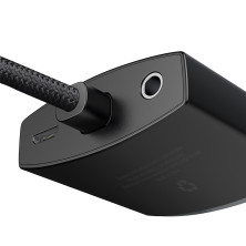 HDMI адаптер Baseus Lite Series Adapter HDMI to VGA з 3,5-мм аудіопортом AUX Чорний