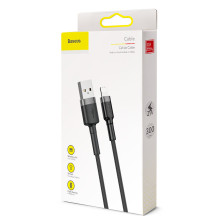Кабель Baseus Cafule Cable USB to Lightning 2A 3m Черный