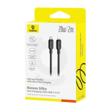 Кабель Baseus Silky Series Fast Charging Data Cable Type-C to Lightning PD 20W 2m Черный