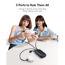 УМБ Baseus EnerFill FC21 Qpow 3 Ultra 10000mAh 22.5W с технологией QC3.0+PD3.0 + Кабель Type-C to Lightning Черный