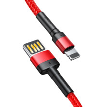 Кабель Baseus Cafule Cable Special Edition USB to Lightning 2.4A 1m Красный