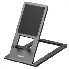 Підставка для телефона і планшета настільна Baseus Foldable Metal Desktop Holder Сірий