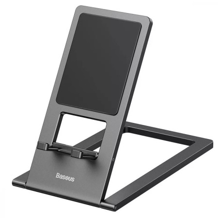 Підставка для телефона і планшета настільна Baseus Foldable Metal Desktop Holder Сірий