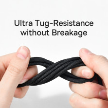Кабель Baseus Tungsten Gold Fast Charging Data Cable USB to Type-C 100W 20V 5A 1m Черный