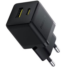 Сетевое зарядное устройство Baseus Palm Fast Charger QC3.0+PD3.0 30W USB+Type-C 3A Черный