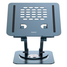 Подставка для ноутбука Baseus UltraStable Pro Series Rotatable and Foldable Laptop Stand на 3 шарнирах вращение 360° Серый