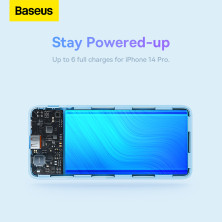 УМБ Baseus Airpow Fast Charge 10000mAh 20W 3A с технологией QC3.0+PD3.0 USB+Type-C Голубой