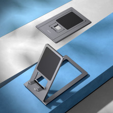 Підставка для телефона і планшета настільна Baseus Foldable Metal Desktop Holder Сірий