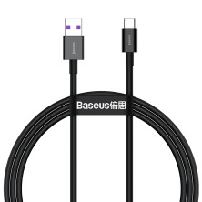 Кабель Baseus Superior Series Fast Charging Data Cable USB to Type-C 66W 11V 6A 1m Чорний