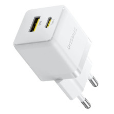 Сетевое зарядное устройство Baseus Palm Fast Charger QC3.0+PD3.0 20W USB+Type-C 3A Белый