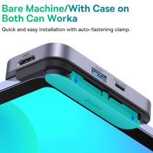 USB-хаб Baseus 4in1 PadJoy 4-Port Type-C HUB Adapter Type-C to USB3.0*1, Type-C*1, 4KHDMI, AUX Серый