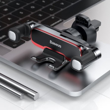 Автодержатель для телефона Baseus Mr Hui Gravity Car Mount Air Outlet в воздуховод Черный