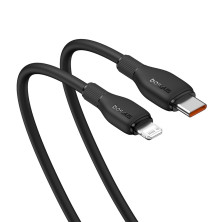 Кабель Baseus Pudding Series Fast Charging Data Cable Type-C to Lightning PD 20W 1m Черный