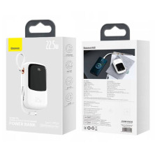 УМБ Baseus Q Pow Pro 20000mAh 22.5W 5A с технологией QC3.0+PD3.0 и Type-C кабелем 22.5W Белый