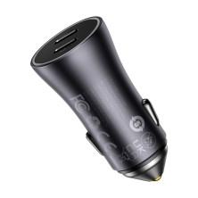 Автомобільний зарядний пристрій Baseus Golden Contactor Pro Dual Quick Charger Car Charger 40W 2Type-C Сірий