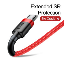 Кабель Baseus Cafule Cable USB to Micro USB 2.4A 1m Красный