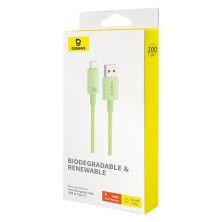 Кабель Baseus Habitat Series Fast Charging Data Cable USB to Type-C 100W 20V 5A 2m Салатовий