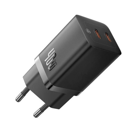 Сетевое зарядное устройство Baseus GaN5 Pro PD3.0 40W 2Type-C 3A Черный