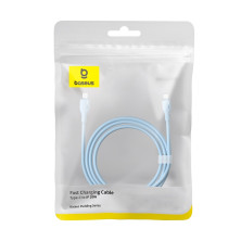 Кабель Baseus Pudding Series Fast Charging Data Cable Type-C to Lightning PD 20W 2m Голубой