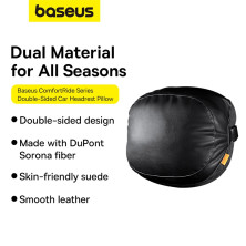 Двусторонняя подушка на подголовник Baseus ComfortRide Series Double-Sided Car Headrest Pillow Черный